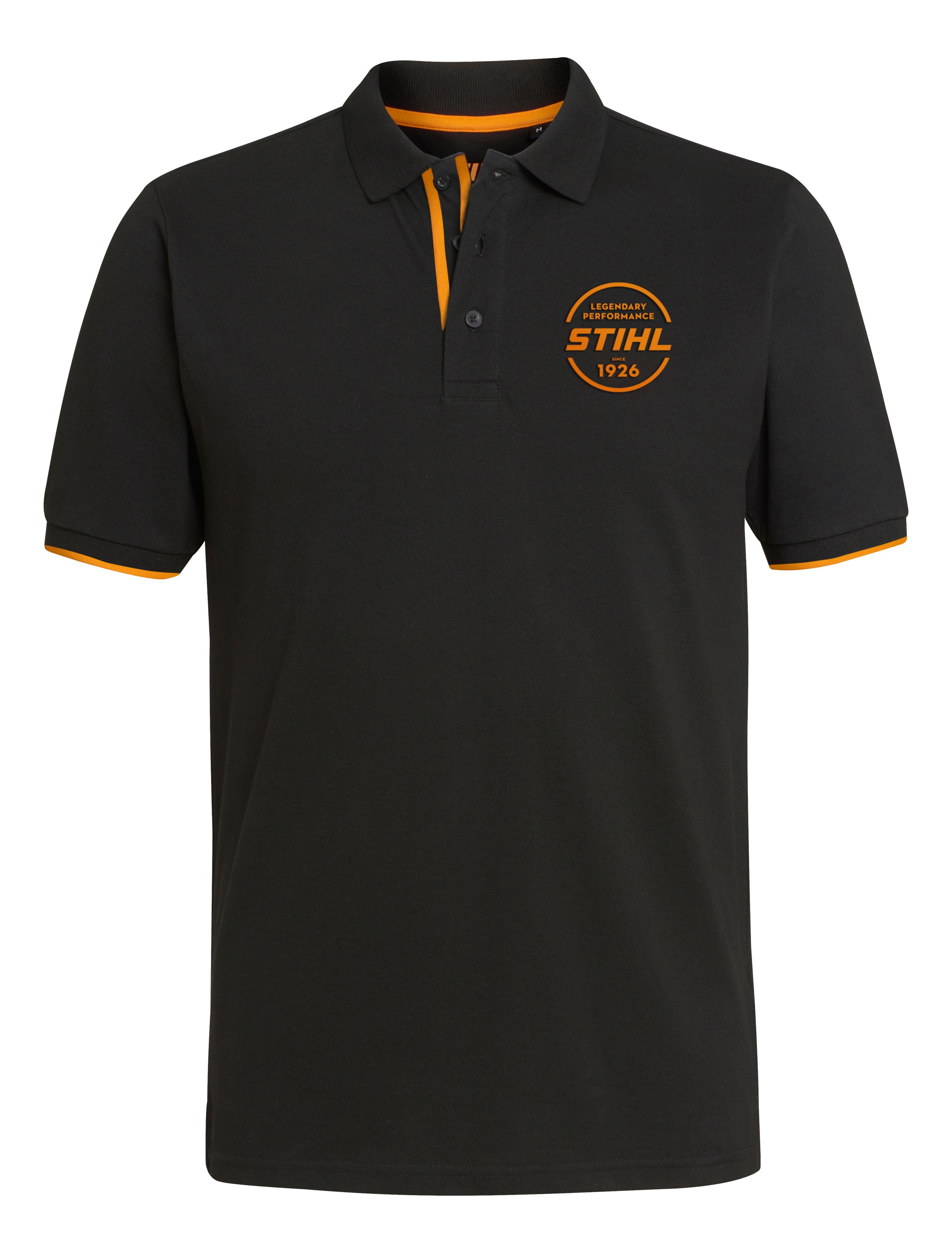 Stihl Poloshirt M LOGO-CIRCLE Zwart - 4209001352
