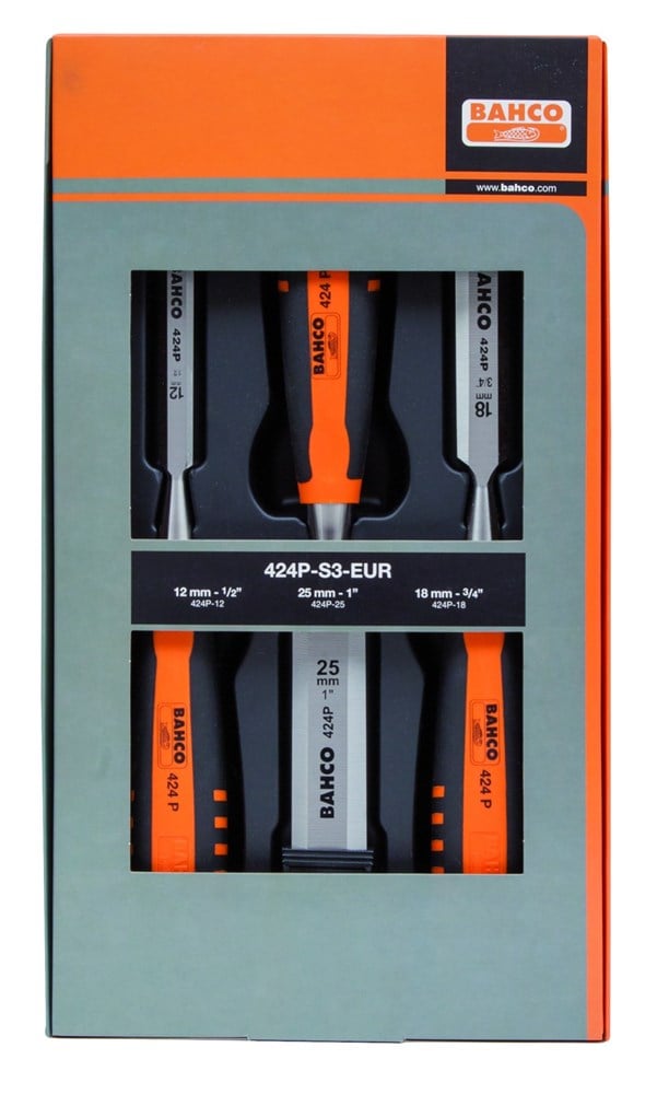 Bahco steekbeitelset 424p 12-18-25mm | 424P-S3-EUR