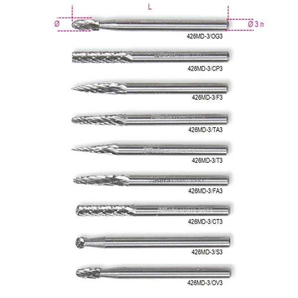 Beta 426MD-3/S3 Mini hardmetalen frezen - 004260338 004260338