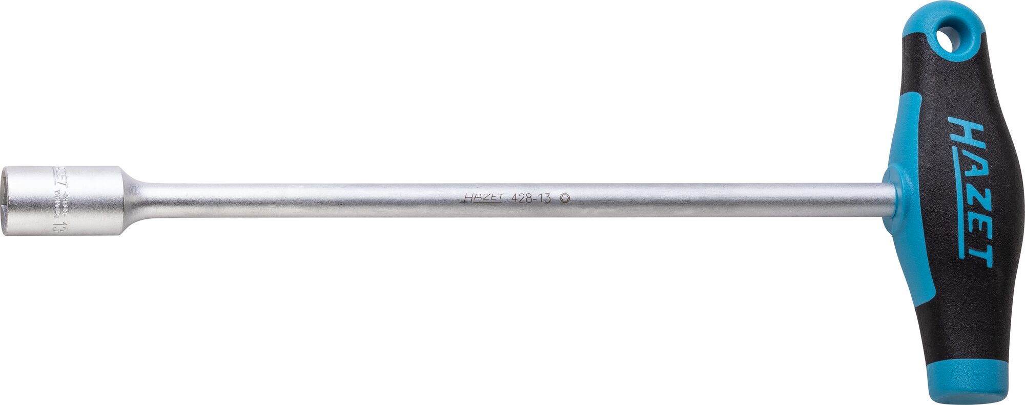 HAZET Dopsleutel | met T-greep | Buiten-zeskant-profiel | SW 13 mm - 428-13-