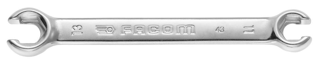 Facom 43 open ringsleutels met kraag, metrische maten l 124mm; 7x9 - 43.7X9