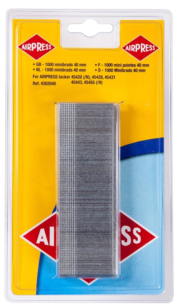 Airpress Blister 1000 Minibrads 40 mm - 4302040