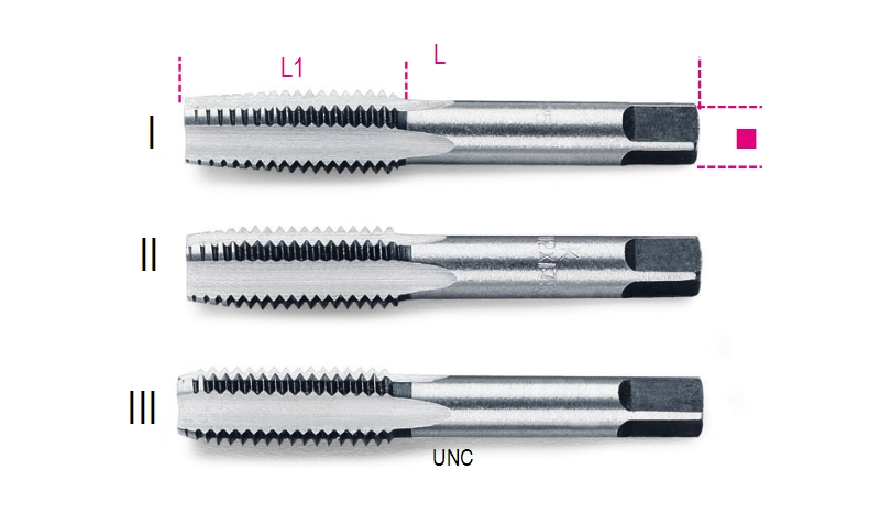 Beta Handtappen, UNC draad verchroomd staal 430ASC 9/16 - 004300056