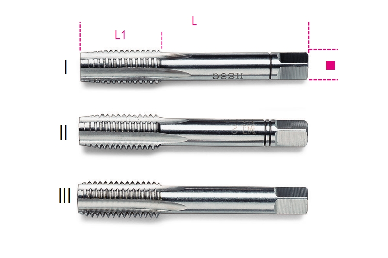 Beta Handtappen, grove spoed, metrische draad HSS 431 7 - 004310007
