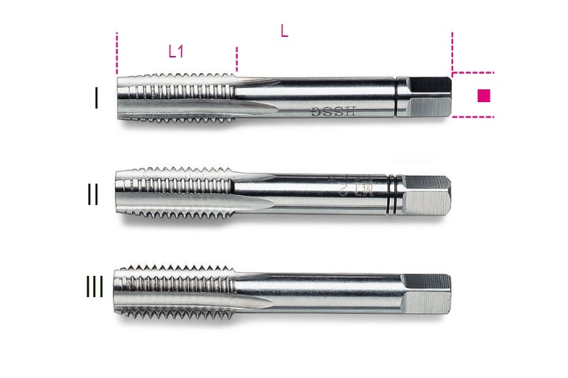 Beta Handtappen, grove spoed, metrische draad HSS 431 8 - 004310008