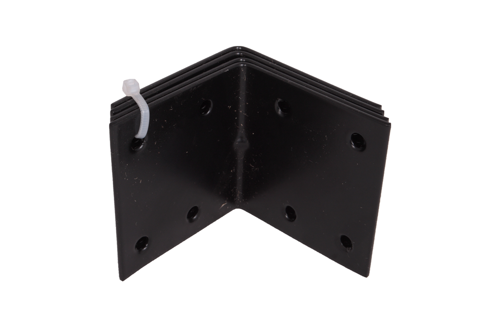 Waelbers Versterkingshoek 60x60mm zwart - 20 Stuk(s) - 4327.08