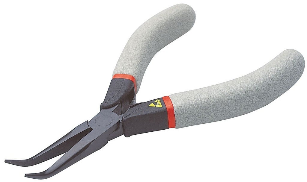 Facom tang met halfronde, gebogen en antistatische bekken, esd l135mm - 433.LE