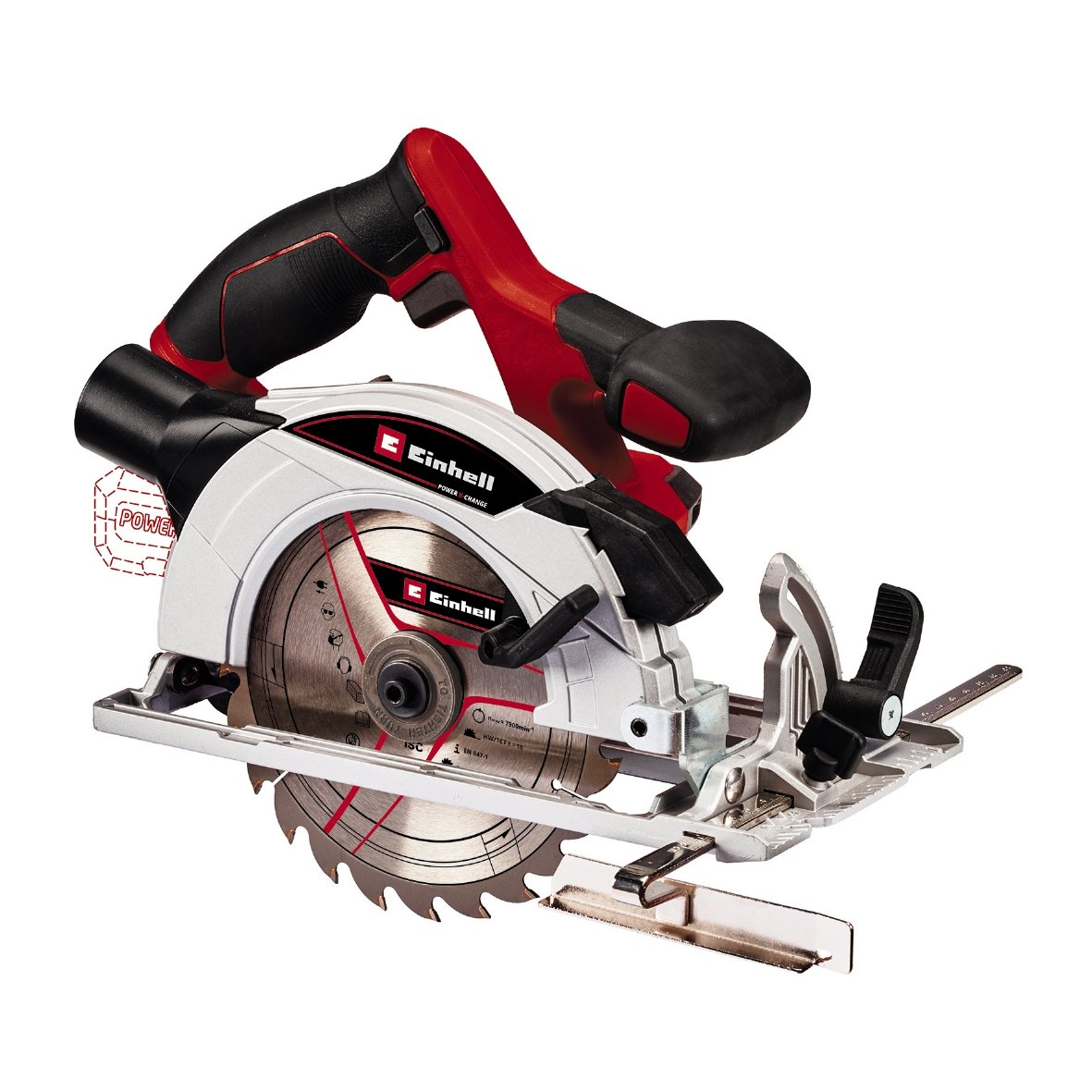 Einhell TE-CS 18/165-1 Li Solo - Accu Handcirkelzaag | 18V | 165 mm | Zonder accu en lader - 4331207