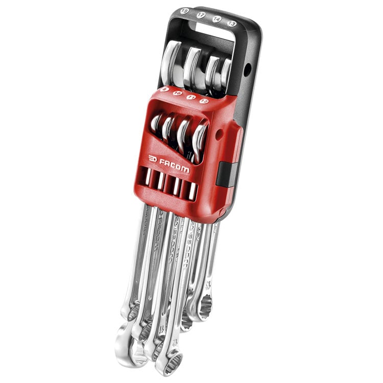 Facom 440 - SET METRISCHE RINGSTEEKSLEUTELS IN HOUDER - 440.JP8PB