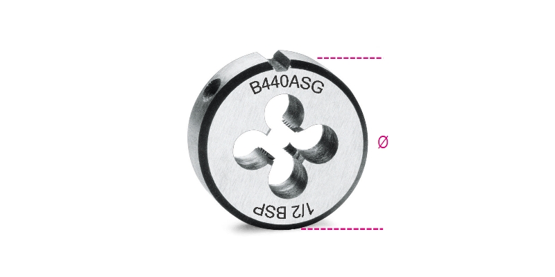 Beta Snijplaten, cilindrisch GAS draad verchroomd staal 440ASG 3/4 - 004400260