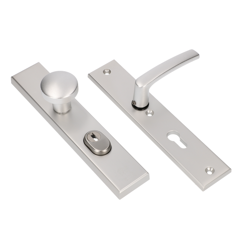 AMI Veiligheidsbeslag 251/50/15 Kt55 Kn169/50 Deurkruk 332 Profielcilinder 55 F1 Deurdikte 38/42 Mm - 891211