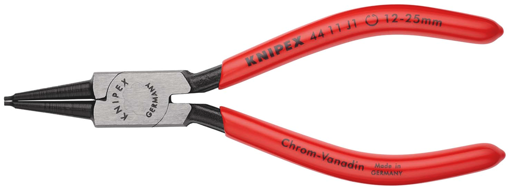 Knipex Borgveertang voor binnenringen in boringen | Kunststof bekleed | Zwart geatramenteerd - 44 11 J1 SB