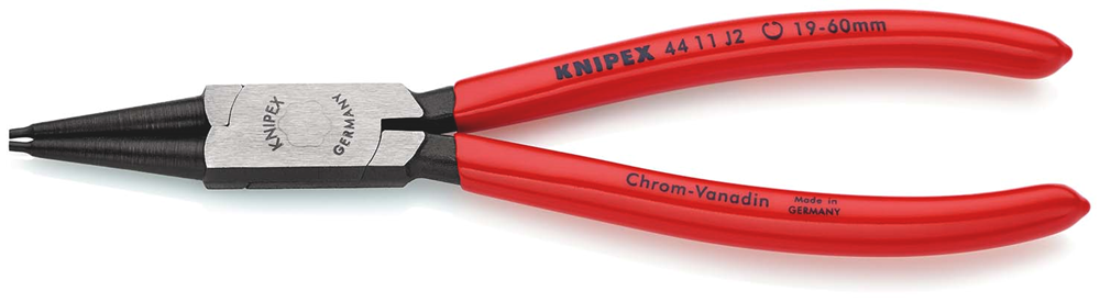 Knipex Borgveertang voor binnenringen in boringen | Kunststof bekleed | Zwart geatramenteerd - 44 11 J2 SB