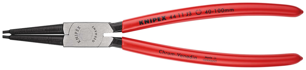 Knipex Borgveertang voor binnenringen in boringen | Kunststof bekleed | Zwart geatramenteerd - 44 11 J3 SB