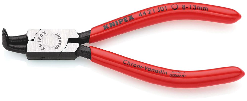 Knipex Borgveertang voor binnenringen in boringen | Kunststof bekleed | Zwart geatramenteerd - 44 21 J01 SB