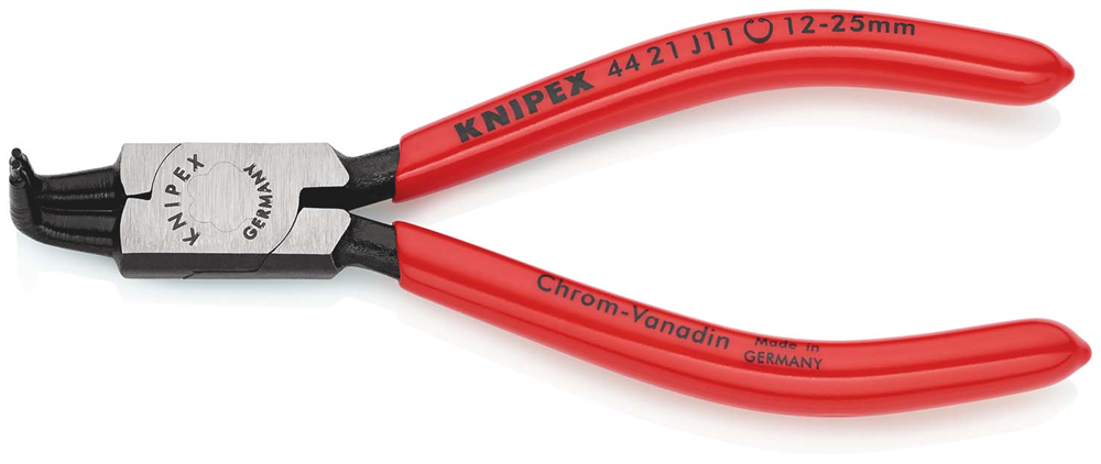 Knipex Borgveertang voor binnenringen in boringen | Kunststof bekleed | Zwart geatramenteerd - 44 21 J11 SB