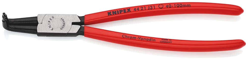 Knipex Borgveertang voor binnenringen in boringen | Kunststof bekleed | Zwart geatramenteerd - 44 21 J31 SB