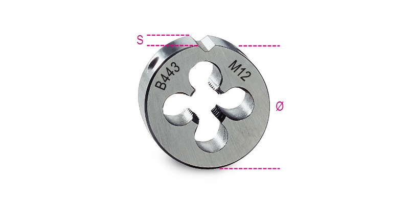 Beta Snijplaten, fijne spoed, metrische draad HSS 443 24X2 - 004430136