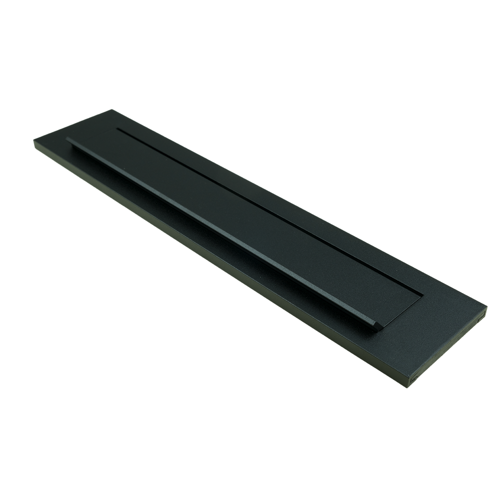AMI Briefplaat Ta Deurdikte 38/42 Veer Zwart R9005 Str - 739605
