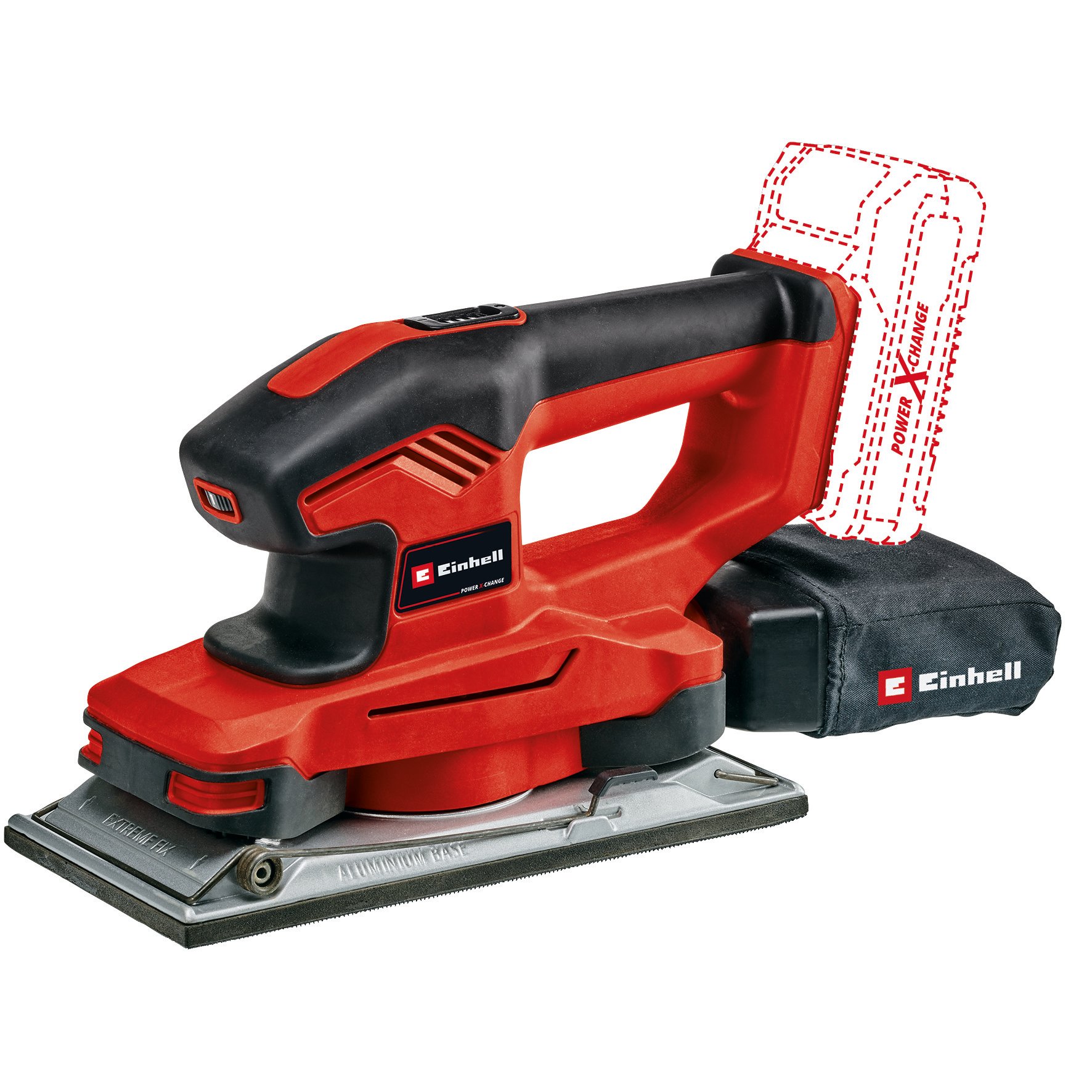 Einhell TE-OS 18/230 Li Solo - Accu Vlakschuurmachine | 230 x 115 mm | Zonder accu en lader - 4460720 - 4460720