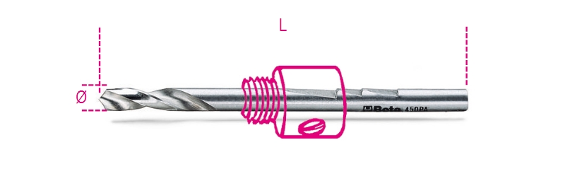 Beta Centreerboren voor houders 450AL/1 HSS 450PA/1 - 004500252