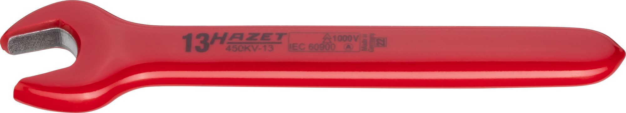 HAZET Enkele steeksleutel · geïsoleerd 450KV-13 · Buiten-zeskant-profiel · SW 13 mm