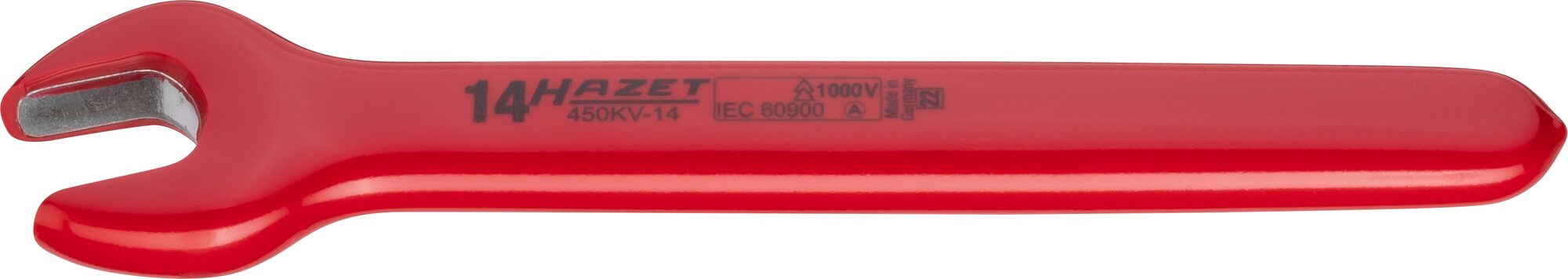 HAZET Enkele steeksleutel · geïsoleerd 450KV-14 · Buiten-zeskant-profiel · SW 14 mm