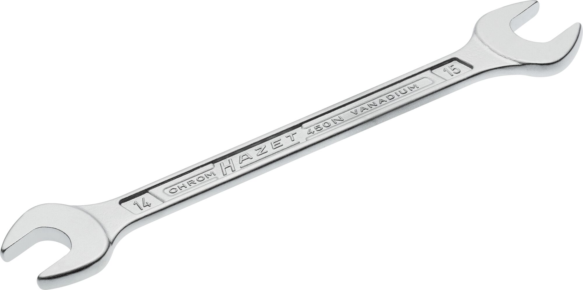HAZET Dubbele steeksleutel 450N-14X15 · Buiten-zeskant-profiel · SW 14 x 15 mm