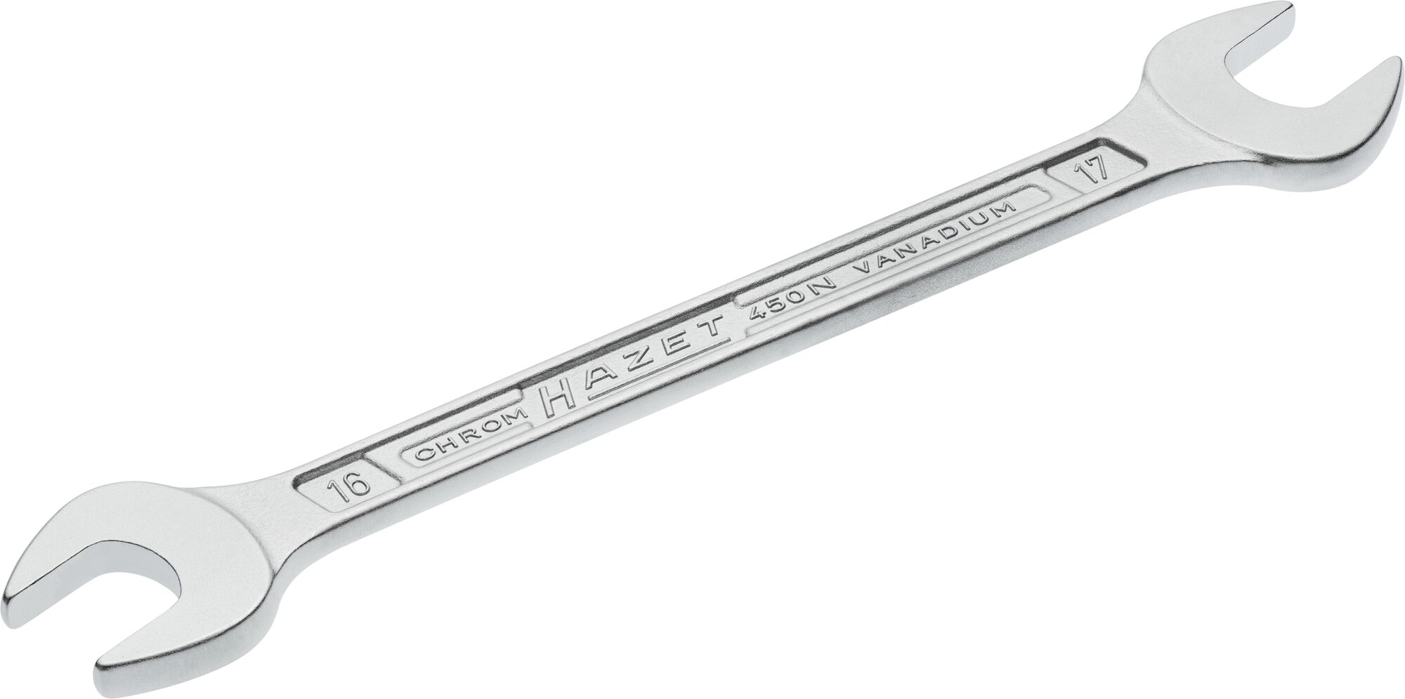 HAZET Dubbele steeksleutel 450N-16X17 · Buiten-zeskant-profiel · SW 16 x 17 mm