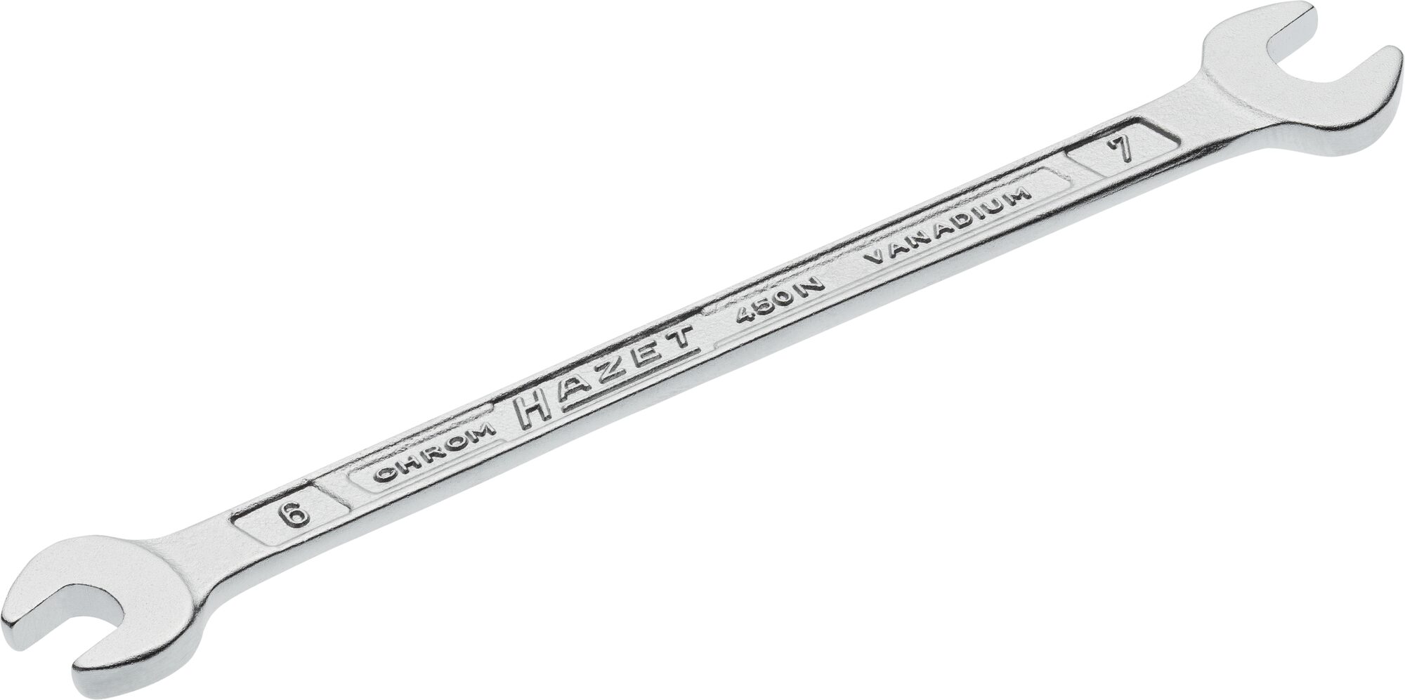 HAZET Dubbele steeksleutel 450N-6X7 · Buiten-zeskant-profiel · SW 6 x 7 mm