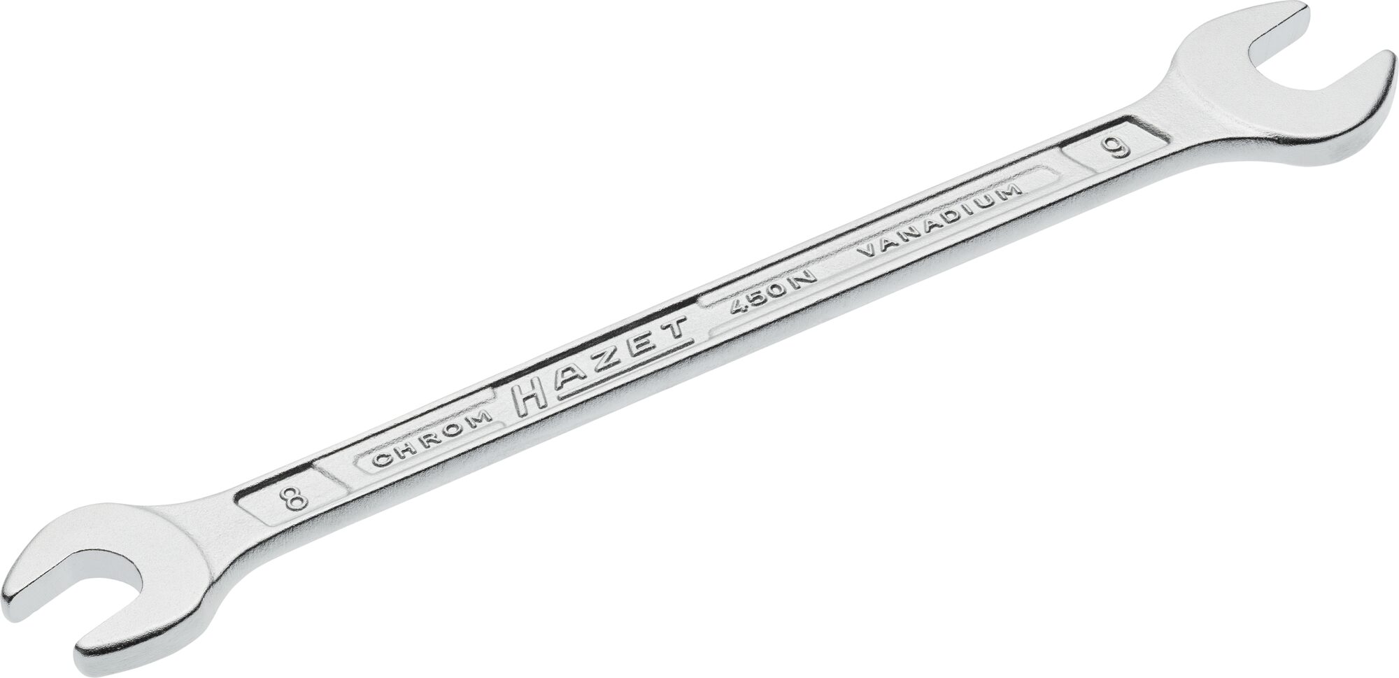 HAZET Dubbele steeksleutel 450N-8X9 · Buiten-zeskant-profiel · SW 8 x 9 mm
