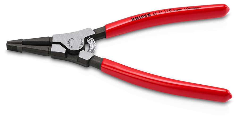 Knipex Montagetang voor veerringen op assen | Kunststof bekleed | Gebruineerd | Lengte 170 mm - 45 11 170 SB