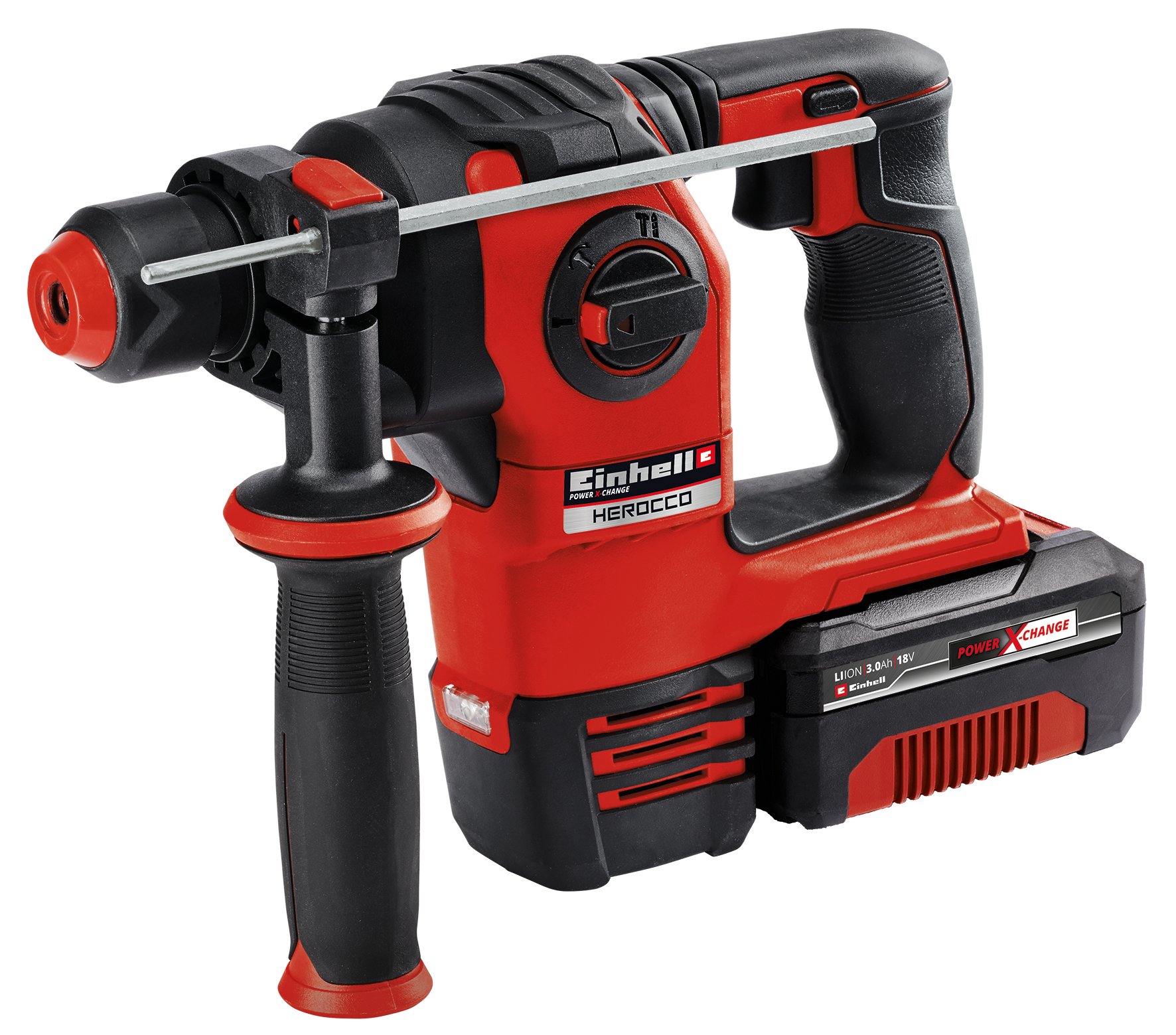 Einhell HEROCCO Kit 3.0 Ah - Accu Boorhamer | SET | 1 x 3.0 Ah accu + lader | Incl. accessoires | In koffer - 4513975 4513975