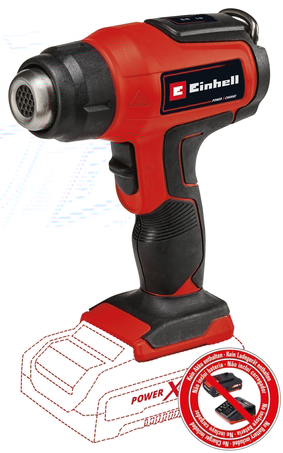 Einhell TE-HA 18 Li Solo - Accu Heteluchtpistool/Verfafbrander | 350 - 550°