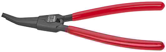 Knipex Montagetang voor veerringen op assen gebruineerd met kunststof bekleed 200 mm - 4521200
