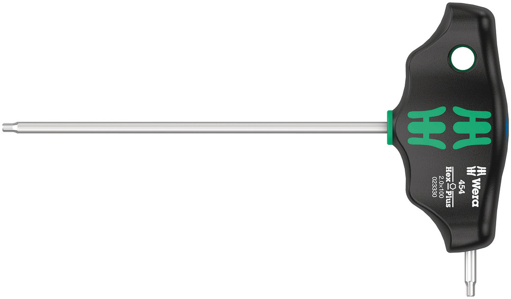 Wera 454 T-greep zeskant-schroevendraaier Hex-Plus, 2 x 100 mm - 05023330001