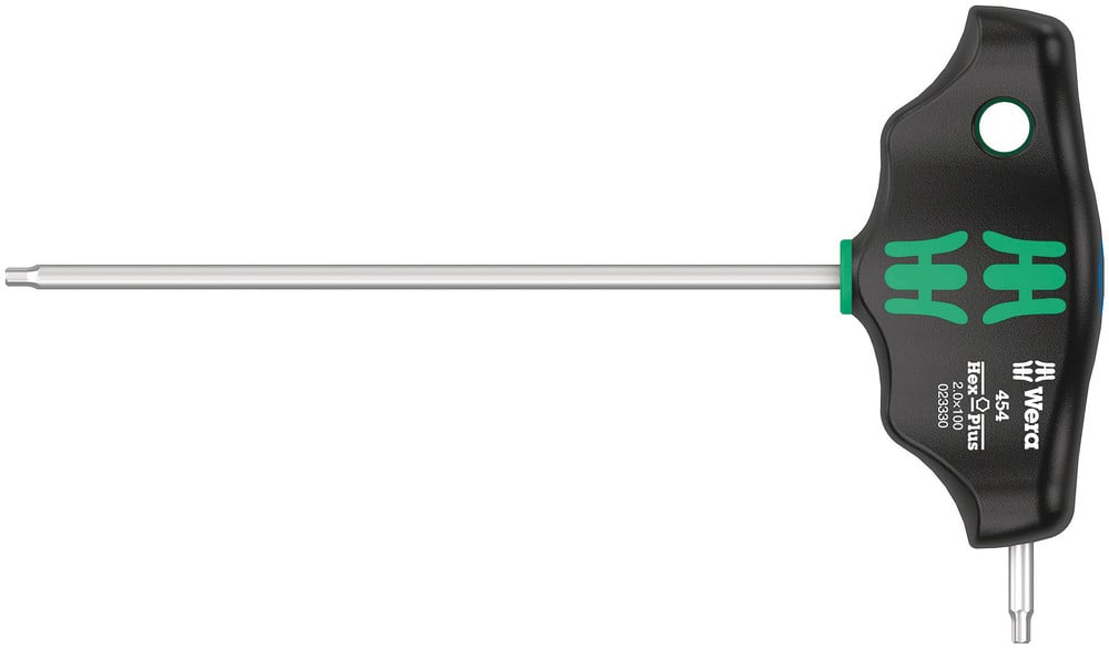 Wera 454 T-greep zeskant-schroevendraaier Hex-Plus, 2 x 100 mm - 05023330001