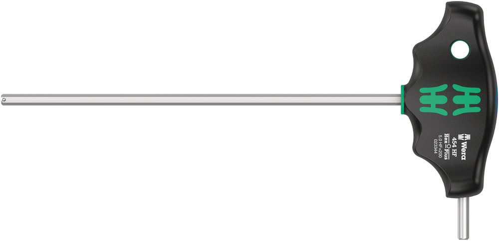 Wera 454 HF T-greep zeskant-schroevendraaier Hex-Plus met vasthoudfunctie, 5 x 200 mm - 05023344001