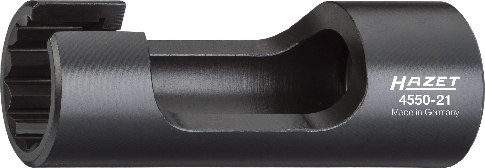 HAZET Injectieleidingsleutel 4550-21 · 1/2 inch (12,5 mm) vierkant hol · Buitentwaalfkant profiel · SW 21 mm