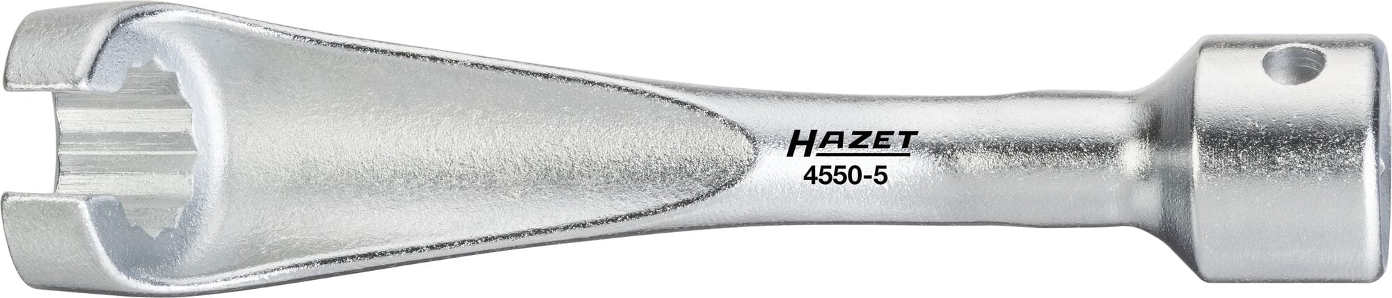 HAZET Injectieleidingsleutel 4550-5 · 1/2 inch (12,5 mm) vierkant hol · Buitentwaalfkant profiel · SW 14 mm