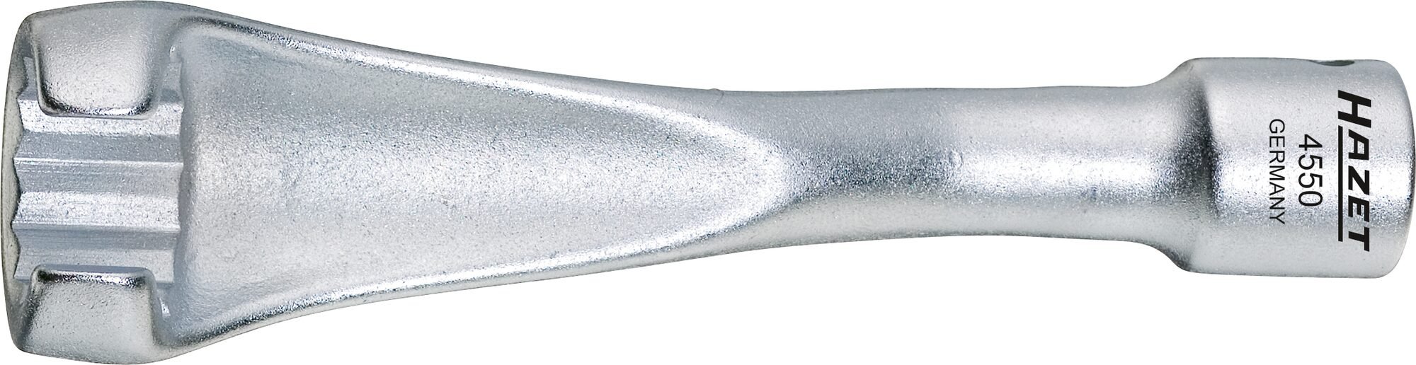 HAZET Injectieleidingsleutel 4550 · 3/8 inch (10 mm) vierkant hol · Buitentwaalfkant profiel · SW 17 mm