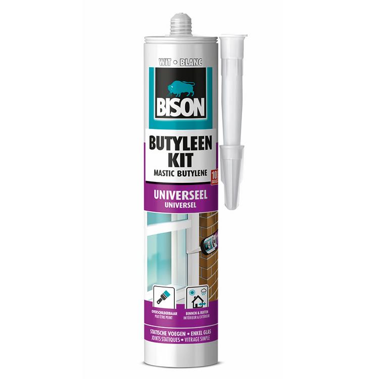 Bison Butyleenkit Wit Crt 300Ml*12 Nlfr - 1491005 1491005