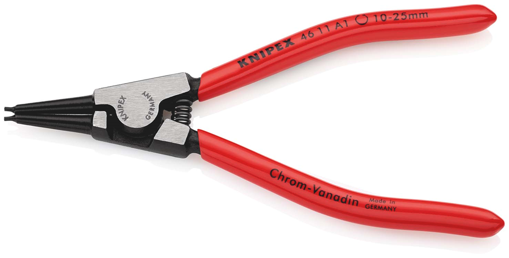Knipex Borgveertang voor buitenringen op assen | Kunststof bekleed | Zwart geatramenteerd - 46 11 A1 SB