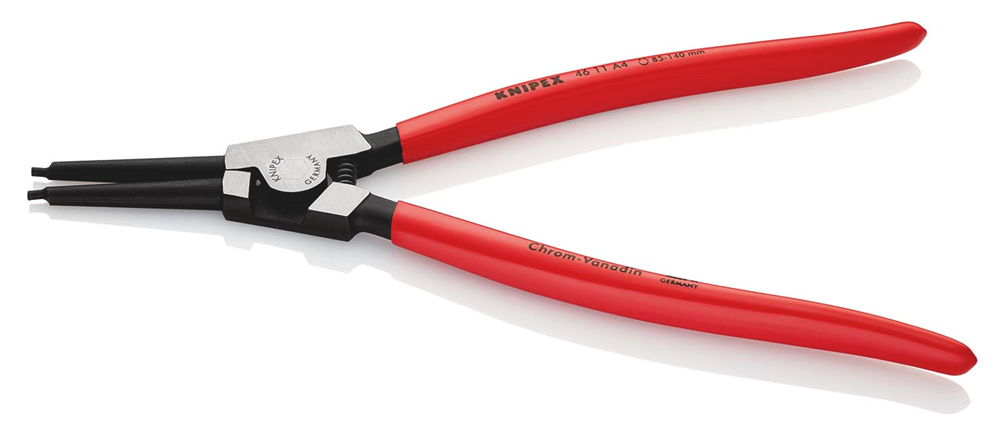 Knipex Borgveertang voor buitenringen op assen | Kunststof bekleed | Zwart geatramenteerd - 46 11 A4 SB