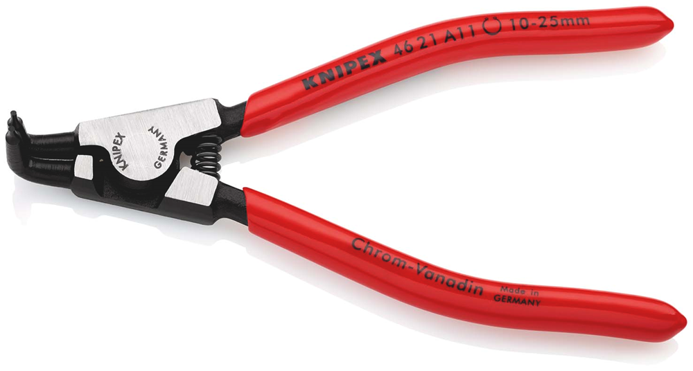 Knipex Borgveertang voor buitenringen op assen | Kunststof bekleed | Zwart geatramenteerd - 46 21 A11 SB