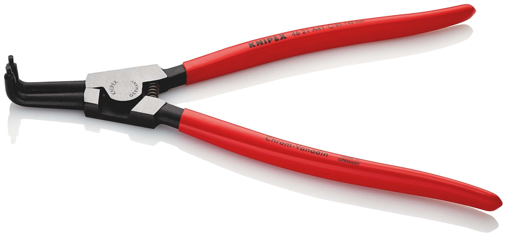 Knipex Borgveertang voor buitenringen op assen | Kunststof bekleed | Zwart geatramenteerd - 46 21 A41 SB