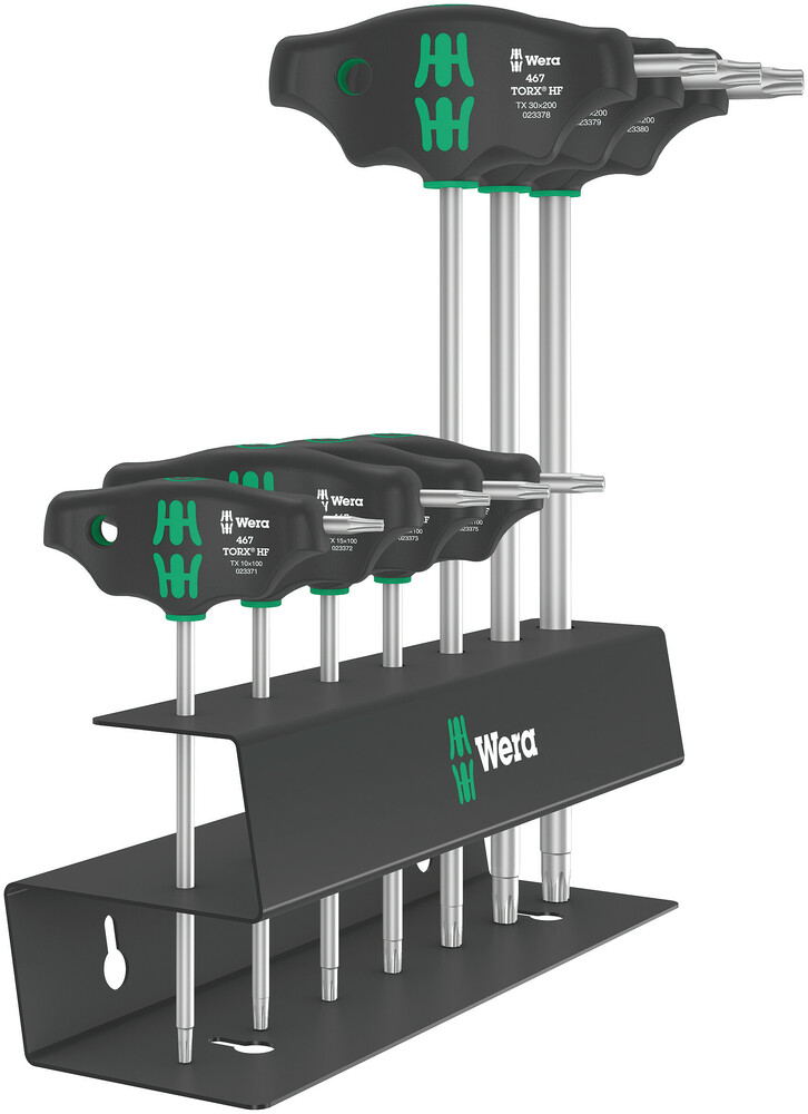 Wera 467/7 TORX® HF Schroevendraaierset 2 | T-Greep set TORX® HF | met vasthoudtfunctie | 7-delig - 05023456001