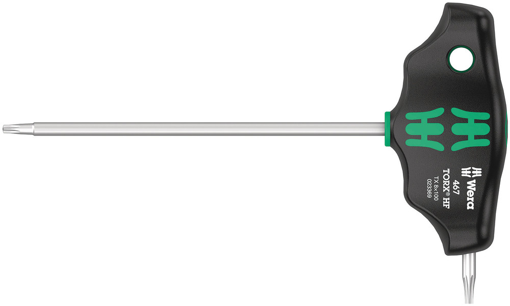 Wera 467 TORX® HF T-greep-schroevendraaier met vasthoudfunctie, TX 8 x 100 mm - 05023369001