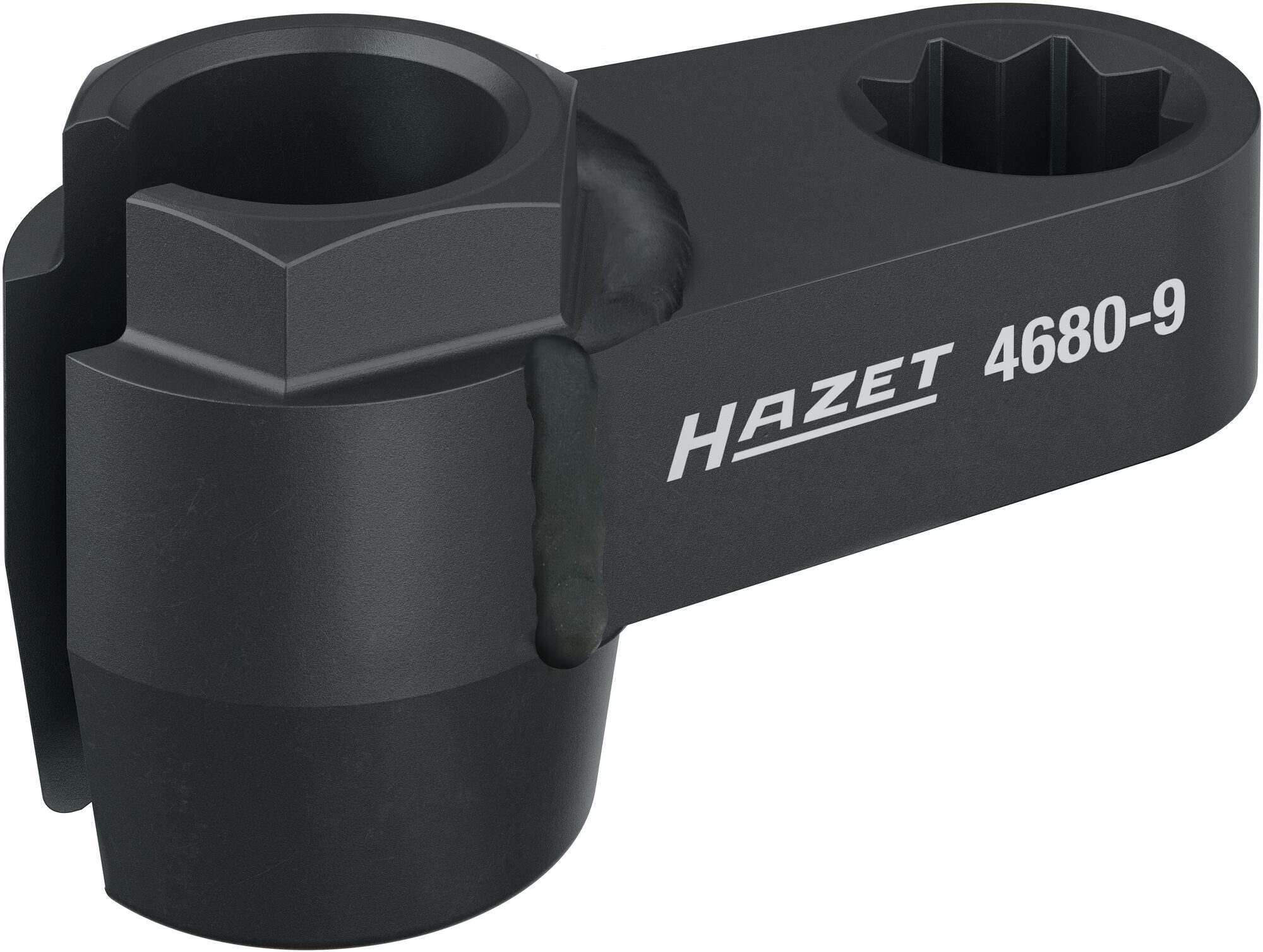 HAZET Dopsleutel voor uitlaatsonde 4680-9 · 1/2 inch (12,5 mm) achtkant hol · Buiten-zeskant-profiel · SW 19 mm