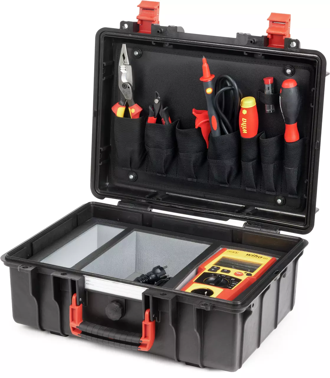 Wiha Apparaattester set PAT one met gereedschap en toebehoren UK in koffer - 47221